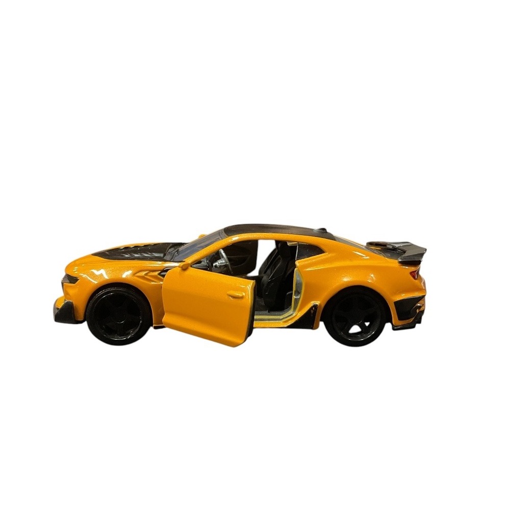 Transformers Chevy Camero Car Diecast Metal Yellow Black Toy Vehicle